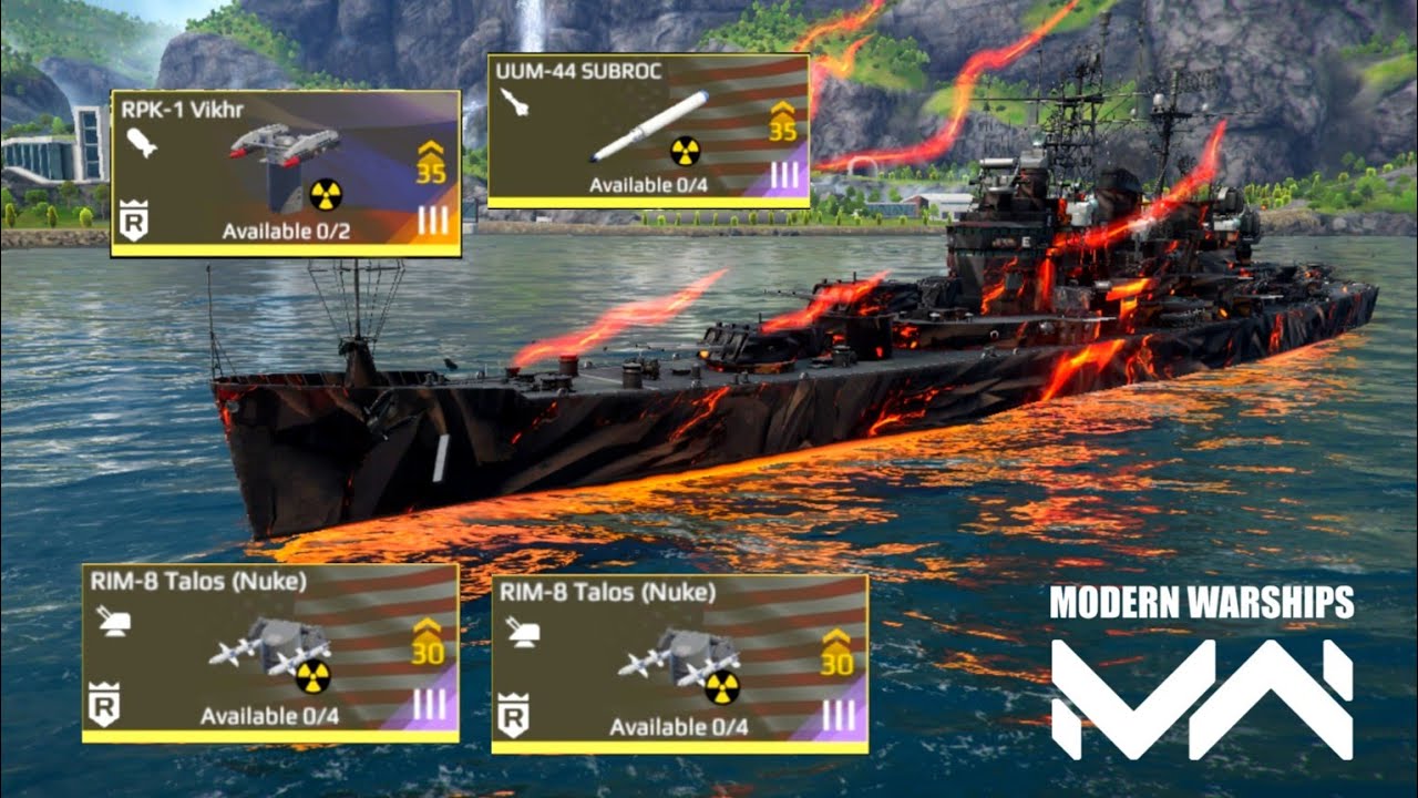 USS Boston (GAC-1) Full Nuclear ☢️ Equipment 🔥 in Modern Warships 