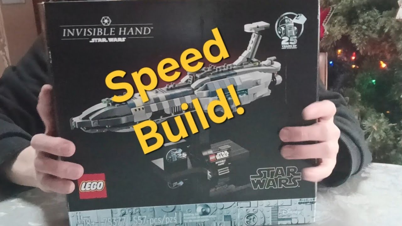 Lego Invisible Hand Speed Build #75377 #shorts #starwars #legostarwars #stopmotion
