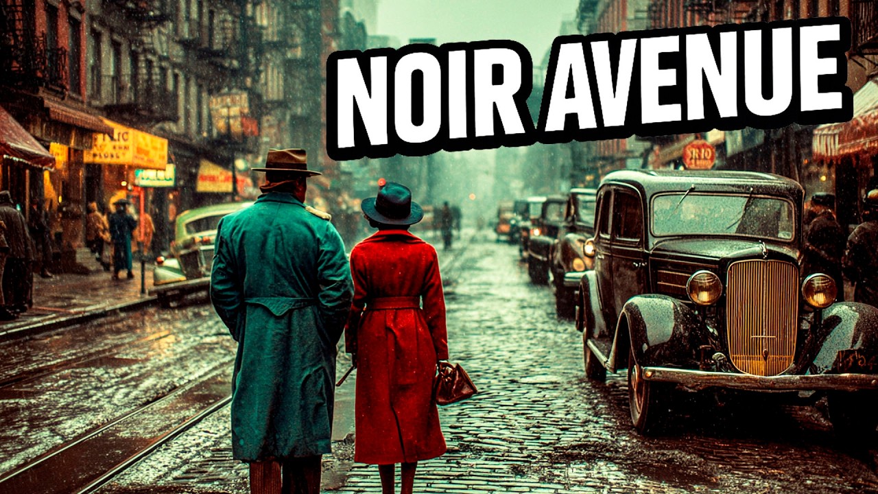 New York 1920s Noir Jazz 🏙️🎺 Slow Pulse, Fast Lights • Rain-Slick Avenue in Color