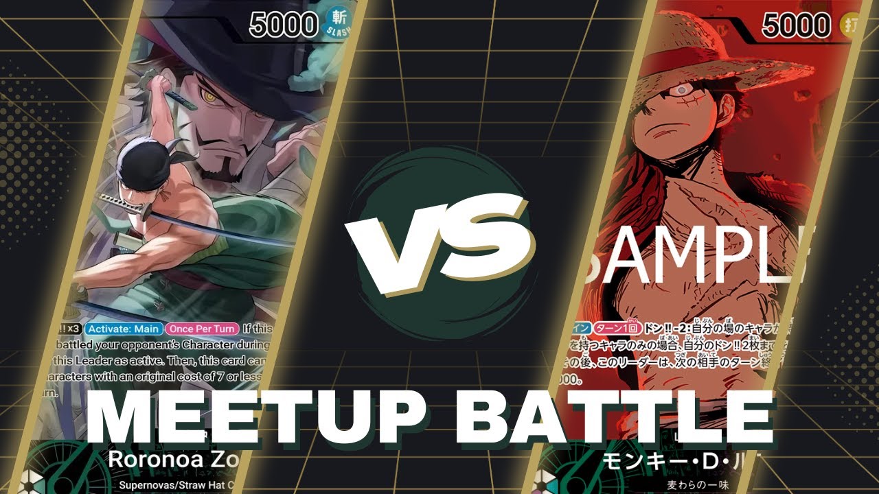 [OP12] EB02 Luffy vs OP12 Zoro | Meetup Battle | One Piece Trading Card Game