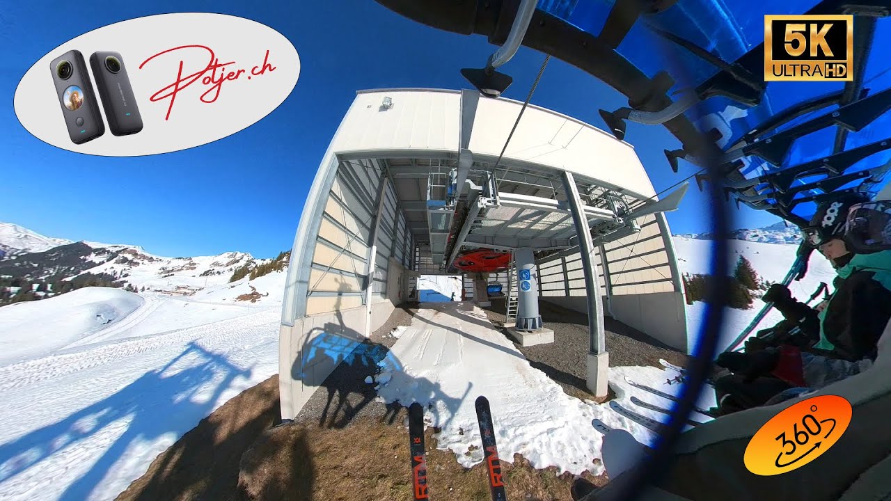Sesselliftfahrt Bidmi - Käserstatt Meiringen Hasliberg in 360°VR - VR ohne VR-Brille 5.7k