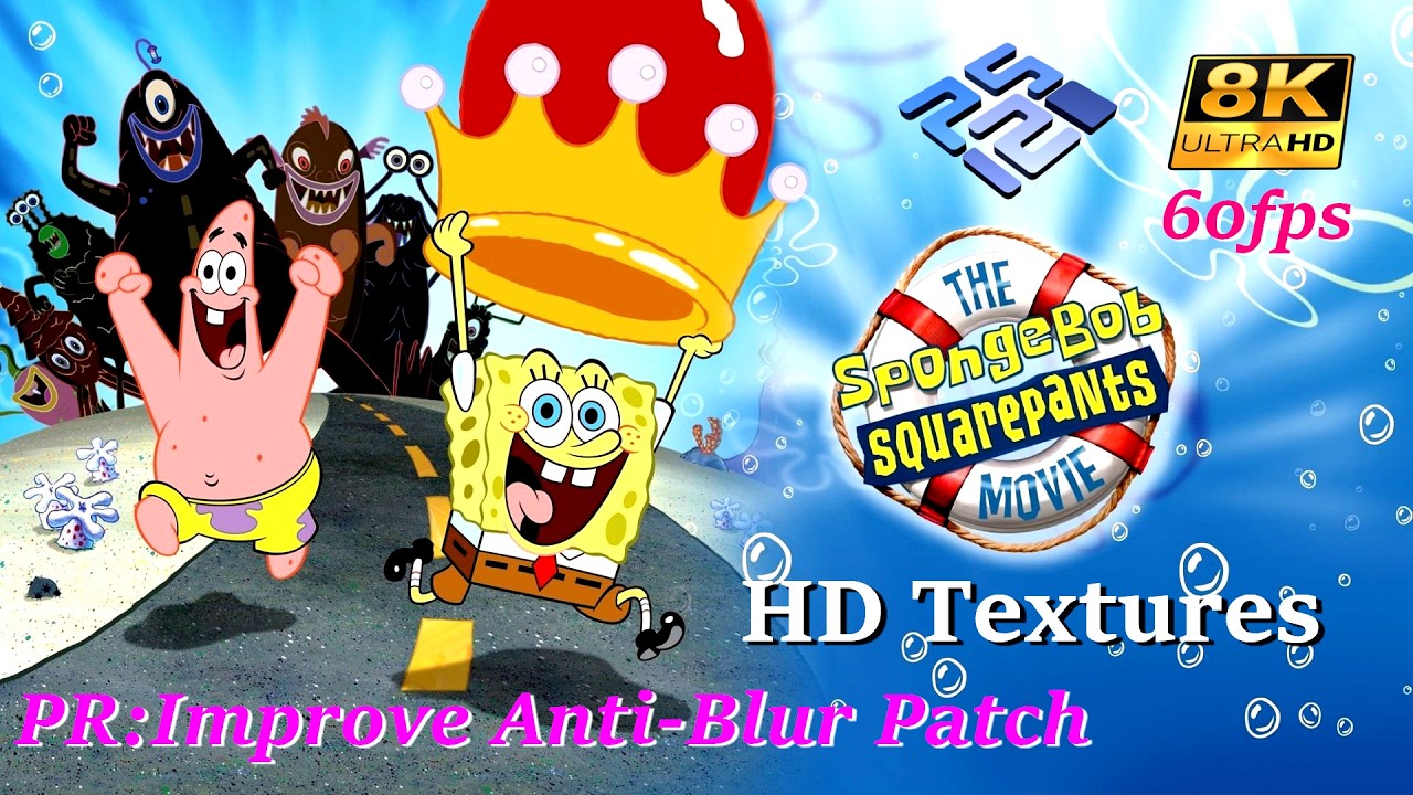 The SpongeBob SquarePants Movie  8K ~PCSX2 HD Texture  PR: Improve Anti-blur Handling | PS2 60FPS