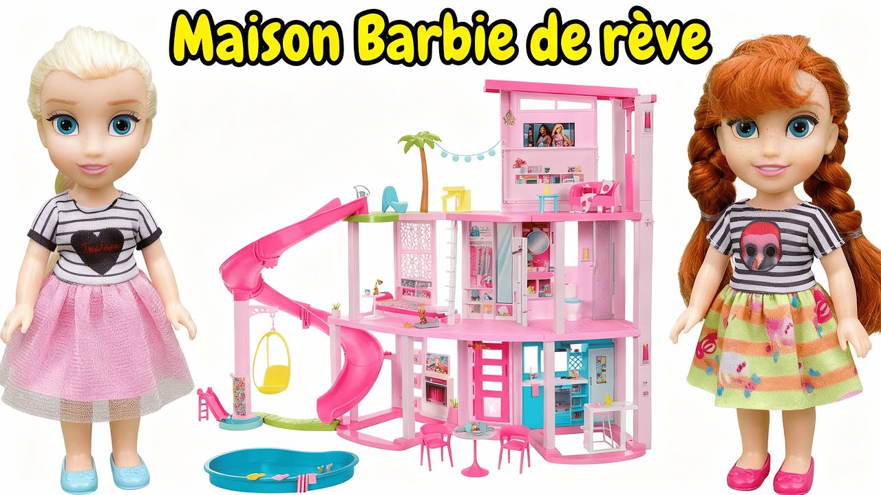 Routine nocturne en famille Barbie Dolly dans la maison de rêve de Barbie | La Famille Dolly