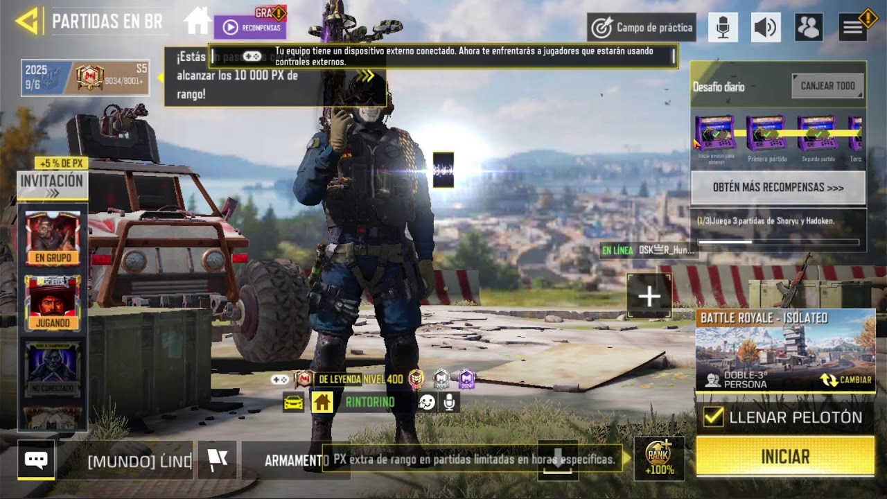 Jugando COD Mobile de Chill