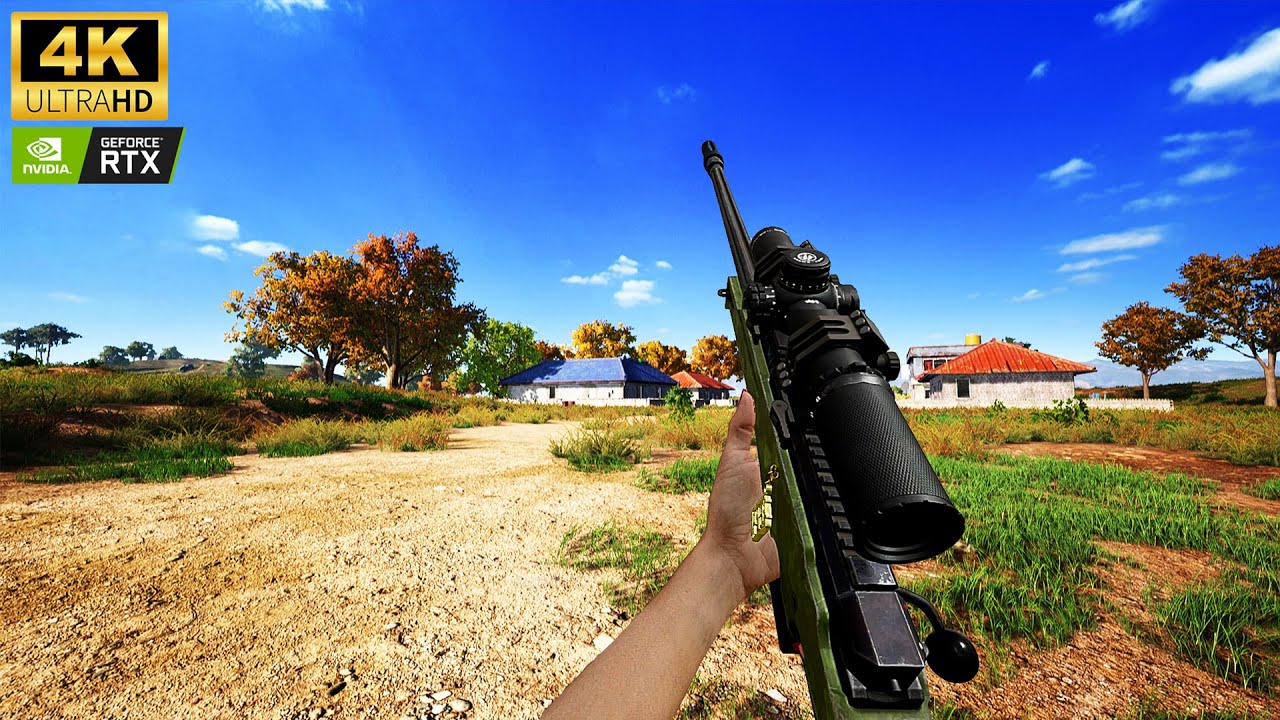 PUBG PC Solo 4K AWM Sniper Gameplay - Taego (No Commentary)