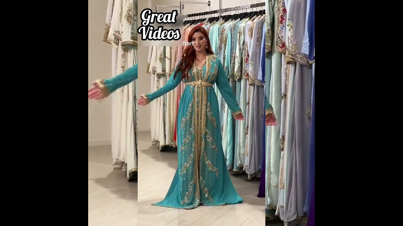 The luxury of the Moroccan caftan🤍🇲🇦🇲🇦