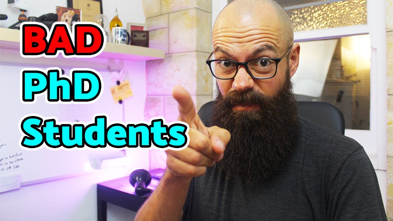 What makes a bad PhD student? Do YOU do these?