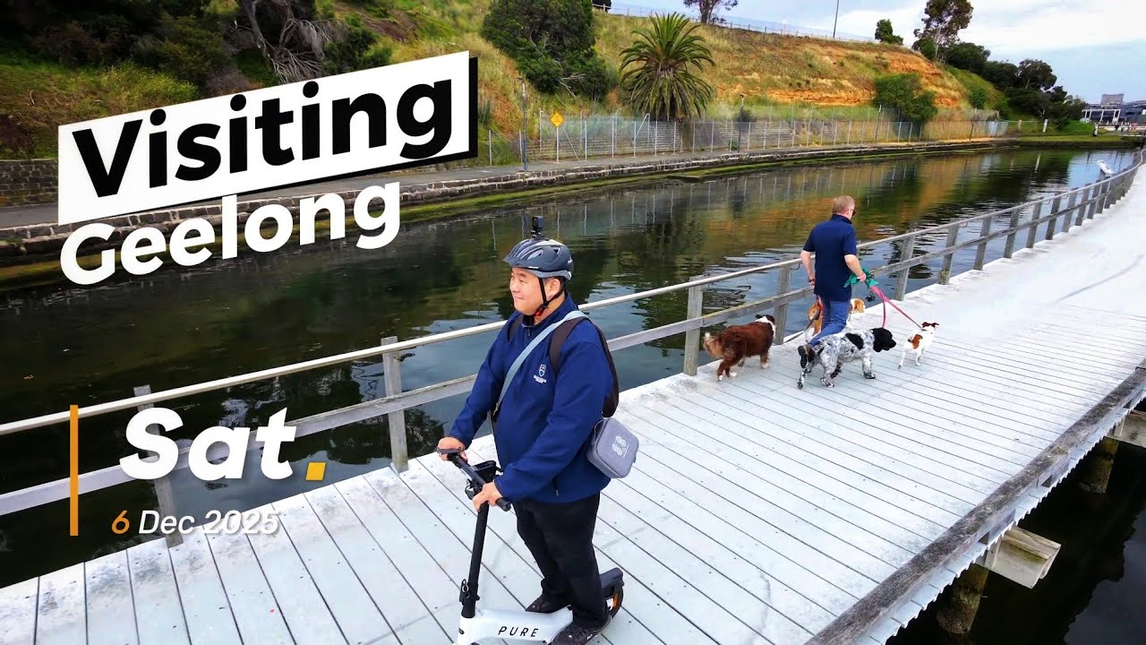 🛴 Однодневная поездка в Джилонг ​​| Под дождем. 🌧️