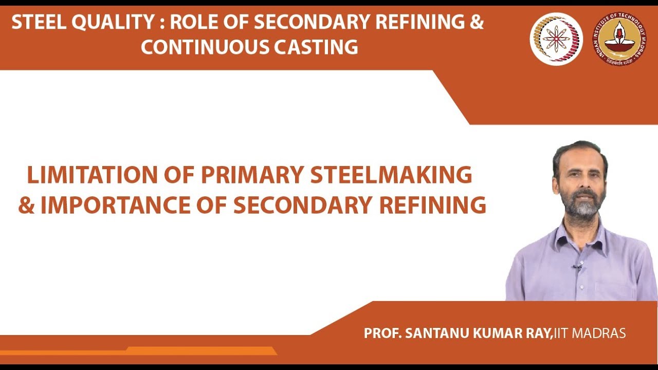 Limitation of Primary Steelmaking & Importance of secondary Refining