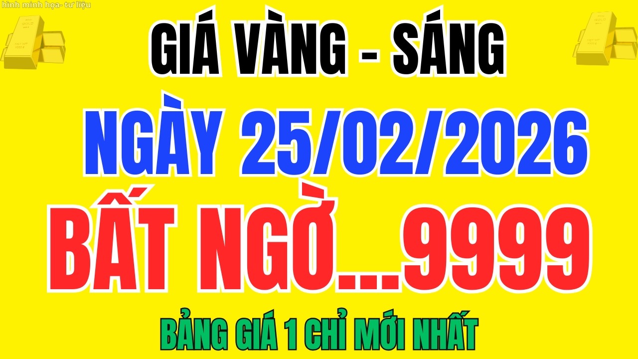Giá Vàng Sáng 25/02 Vàng Nhẫn 9999 Tăng Tốc Vượt Mặt SJC , Có Nên Mua Lúc Này