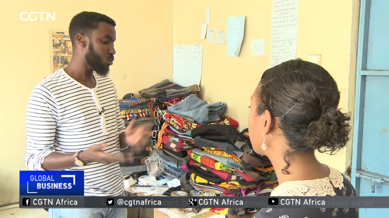 Kenyan entrepreneur upcycles old clothes into functional bags