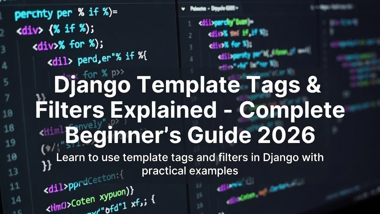 Django Template Tags & Filters Explained – Complete Beginner's Guide 2026
