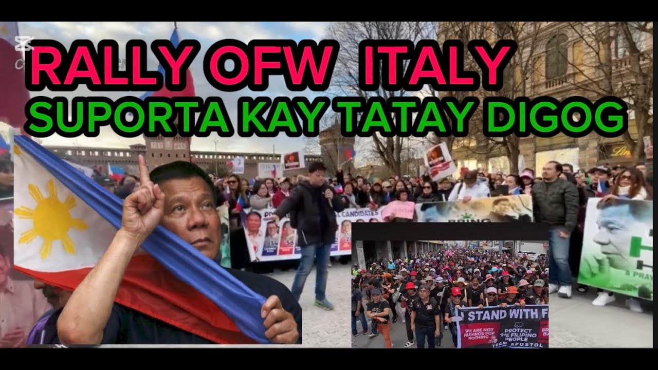 Live:OFW Italy  SUPPORT TATAY DIGOG Rally