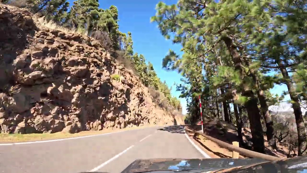 RUTA en COCHE sobre las NUVES Parque Nacional del Teide 4K