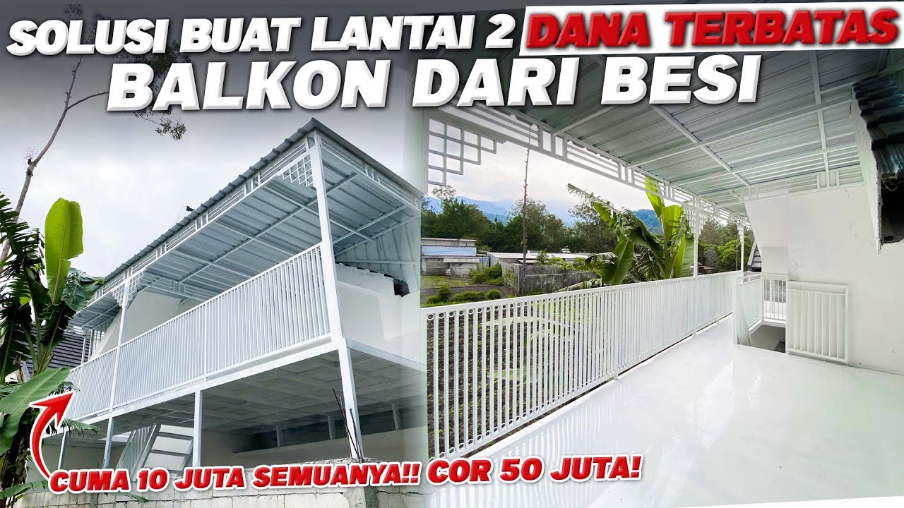 PEMBUATAN KANOPI BALKON MURAH ‼️ SOLUSI BUAT LANTAI 2 DANA TERBATAS