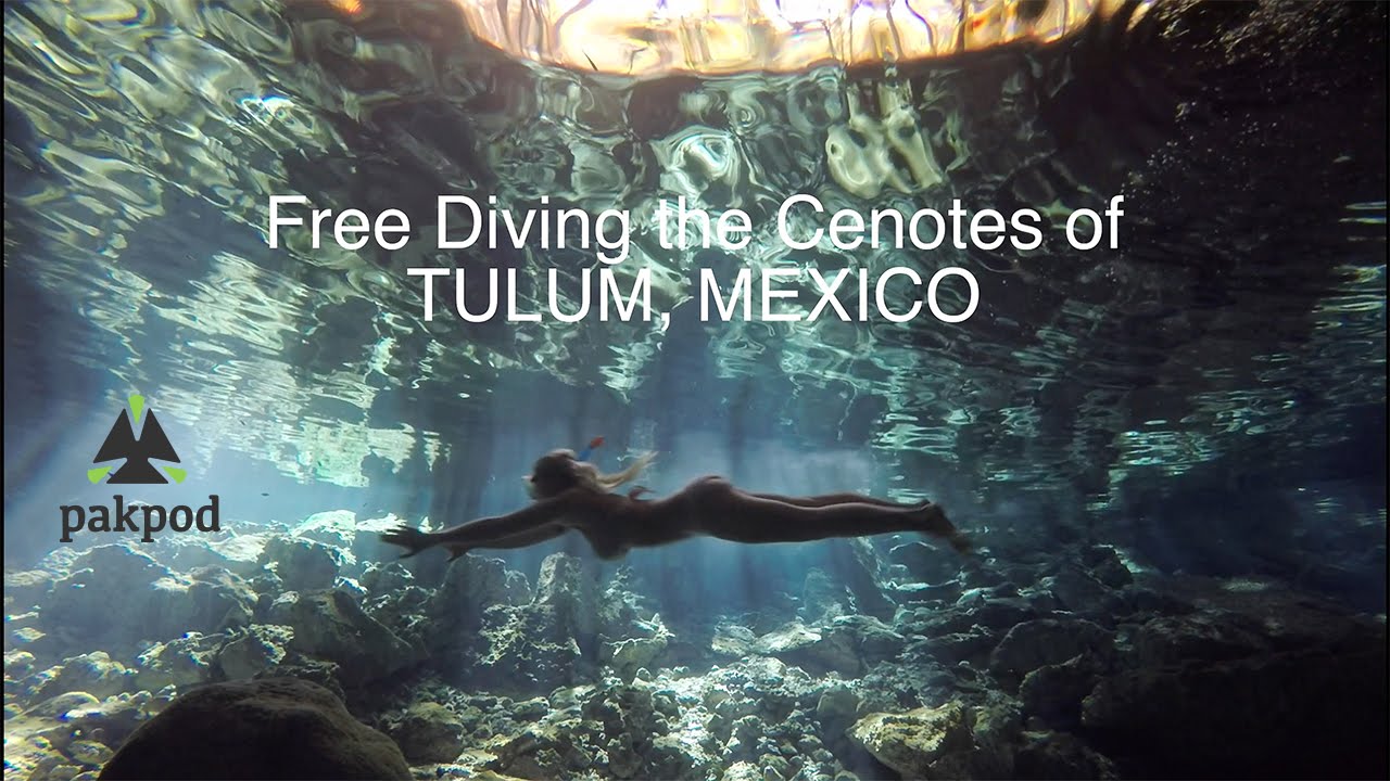 Free Diving the Crystal-Clear Cenote Caves of Tulum, Mexico