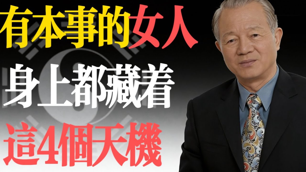 曾仕強：爲什麽有些女人也沒多漂亮，卻能混得風生水起？因爲她懂這4個天機！#易經 #曾仕強 #女性智慧 #成功秘訣 #改運 #修心 #國學智慧 #人生哲理 #職場生存 #自我提升