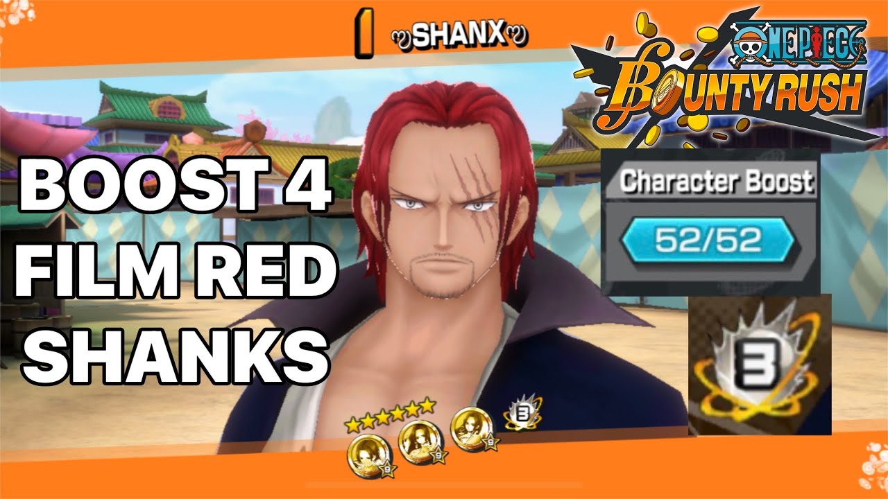 BOOST 4 EX FILM RED SHANKS GAMEPLAY | [52/52] 🤯 | ONE PIECE BOUNTY RUSH | OPBR