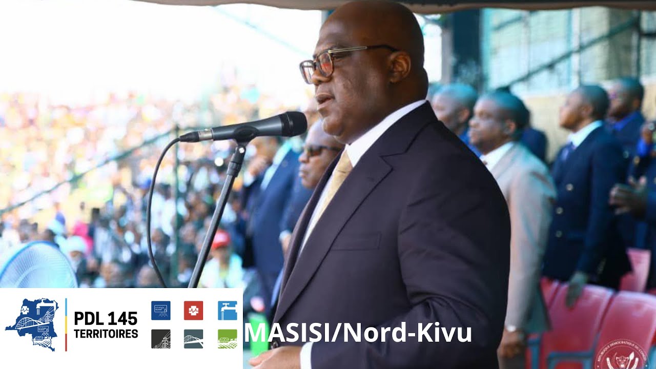 PDL 145-T: Fin des travaux à MASISI, SE Félix TSHISEKEDI est applaudit par les bénéficiaires N-Kivu