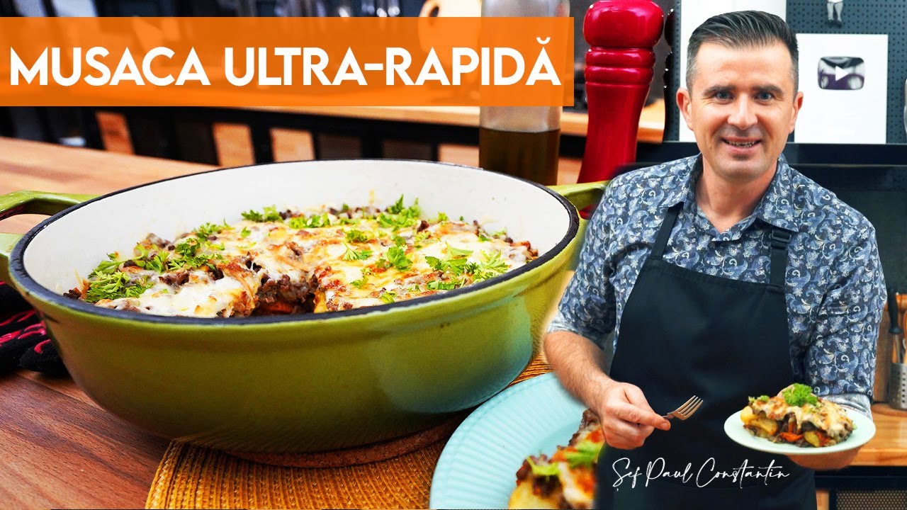 🍲 Doar încearcă și vei fi uimit de această Musaca rapidă și ușor de făcut 🍲 Șef Paul Constantin