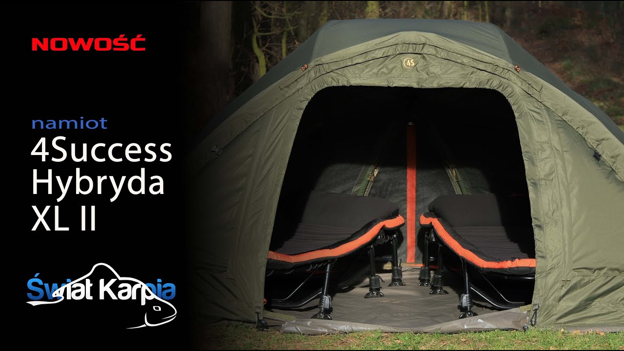 Recenzja 4Success - Hybryda XL II - namiot karpiowy, brolly