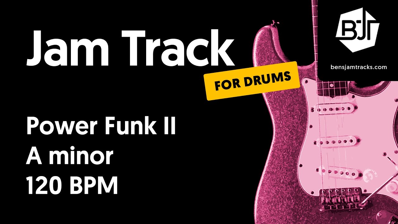 Power Funk II Jam Track in A minor (for drums) 