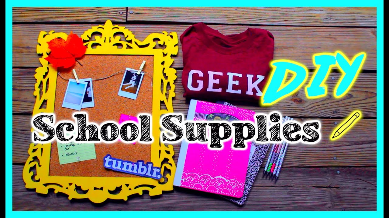 Back to school: DIY School Supplies