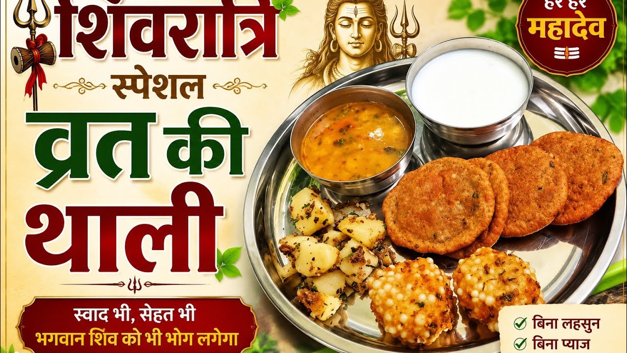 🥗महादेव की कृपा और फलाहार का स्वाद शिवरात्रि स्पेशल व्रत की फलाहार थाली #recipe #viralvideo 