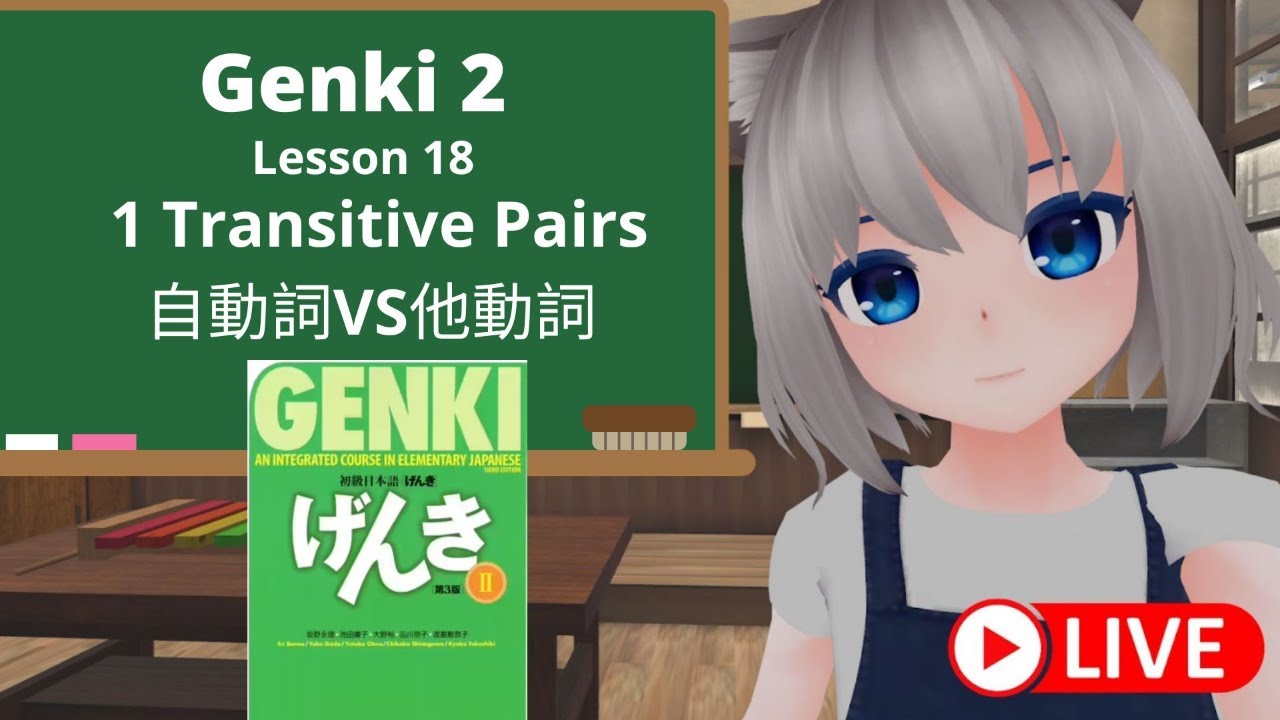 GENKI 2 Lesson 18 Transitive and Intransitive verbs