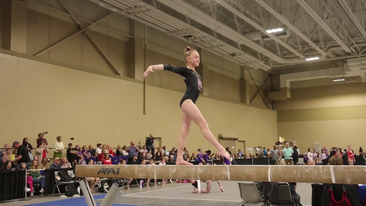 Campbell Budge 1st Beam 9.85 Charleston Cup 2026 Wildfire Gymnast Level 7