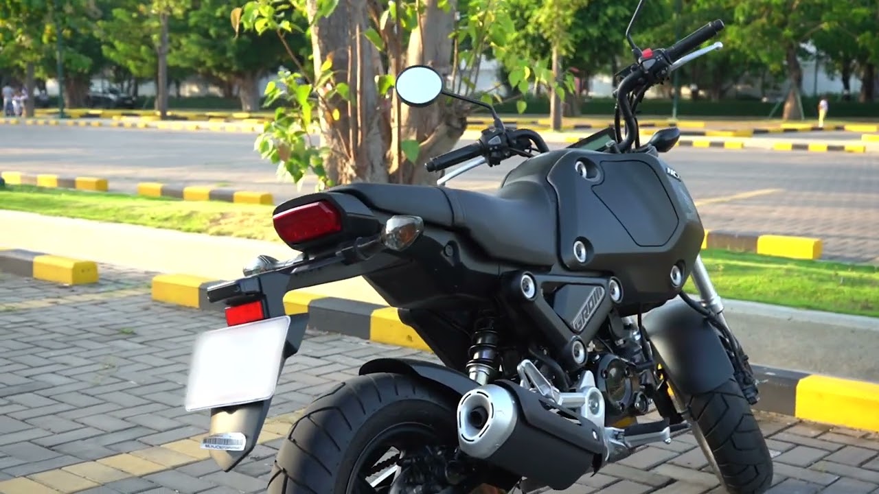Msx Grom 2021 Color Black 125Cc Honda-Cambodia/Cinematic4k