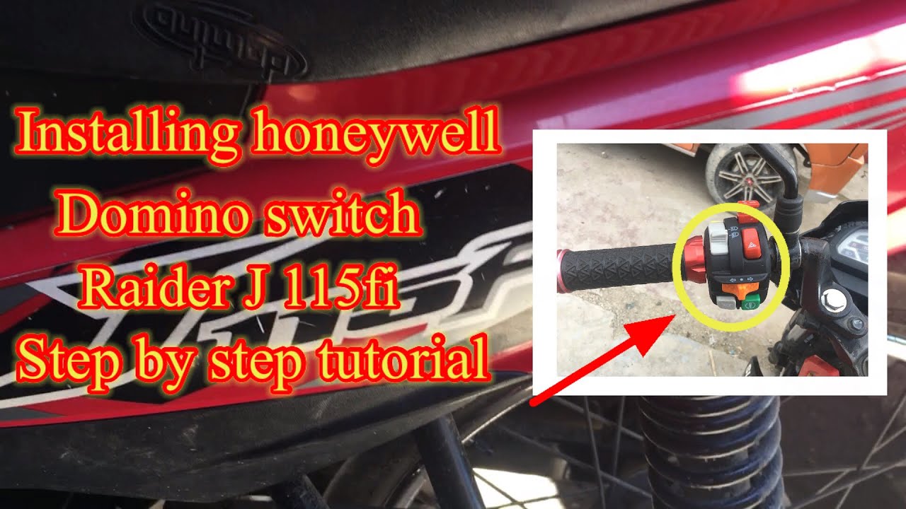 Paano mag install ng domino honeywell switch sa raider j115fi?#roadto1ksubs #raiderj115fi