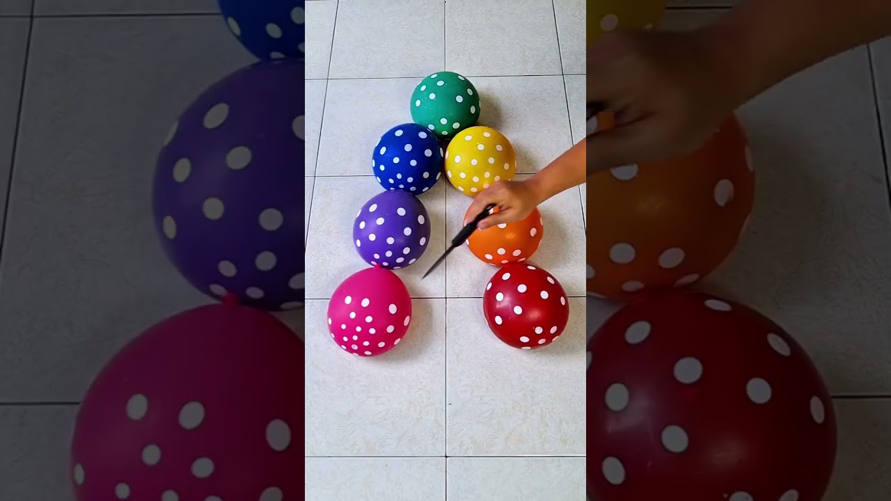 Compilation Amazing Popping Emoji Water Mini Balloon Orbeez Asmr Satisfying Part 63