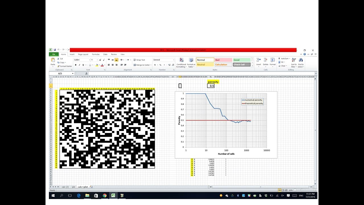 Representative Elementary Volume REV in Porous Media: Illstration with Animation
