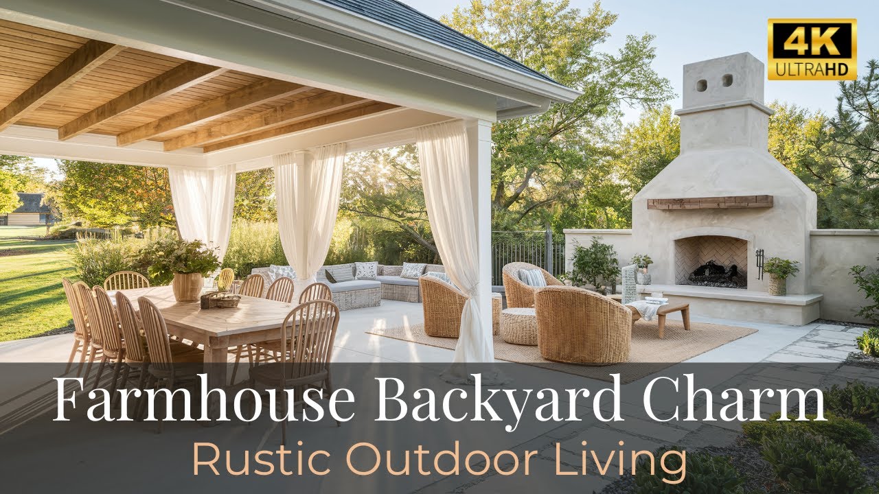 Charming Farmhouse Backyard Ideas | Rustic Outdoor Living & Timeless Countryside Inspiration