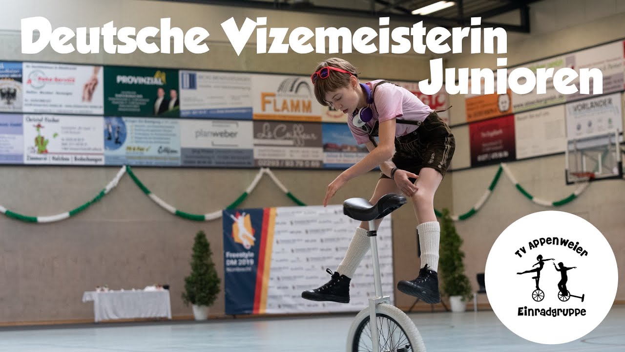 Deutsche Vizemeisterin Junioren | Einrad Freestyle | DM 2019