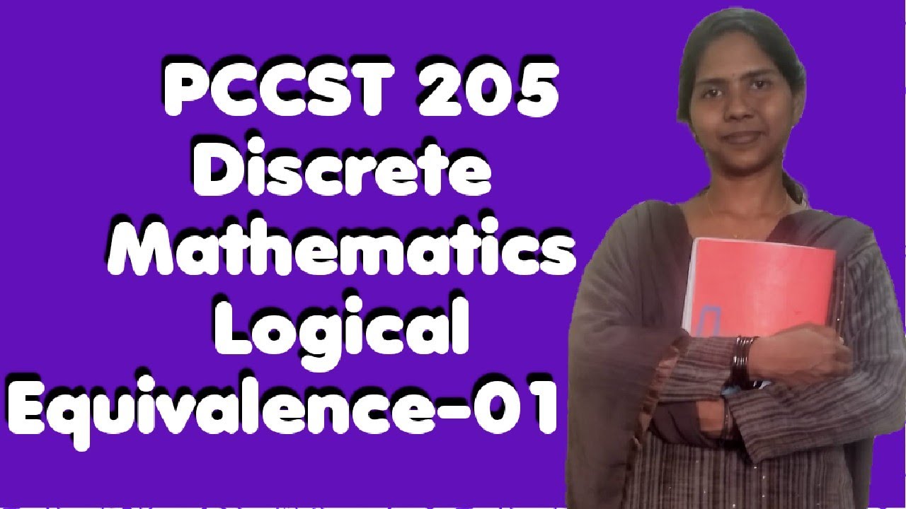 | PCCST 205 | Discrete Mathematics | Logical Equivalence | Without Truth Table | @MathsWithMariya 