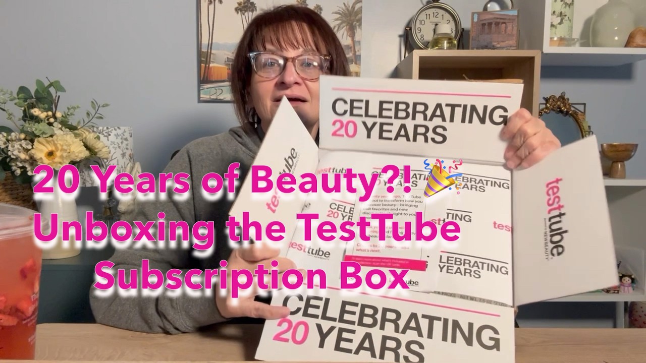 Распаковка бьюти-бокса TestTube по подписке | Празднование 20-летия TestTube