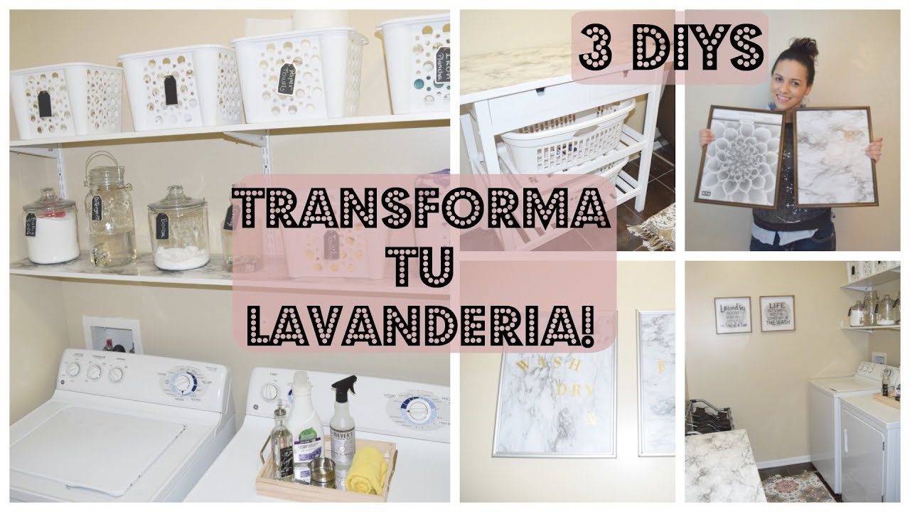COMO DECORAR UN CUARTO PEQUEÑO LAVANDERIA COMO ORGANIZAR LAVANDERÍA LAUNDRY ROOM DIY