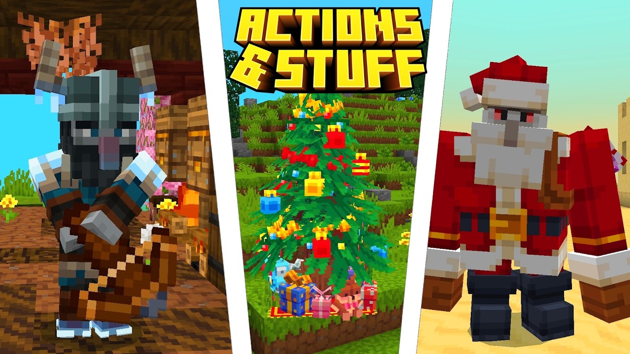 Все СЕКРЕТНЫЕ ФУНКЦИИ в Actions & Stuff 1.9 (Minecraft Bedrock)