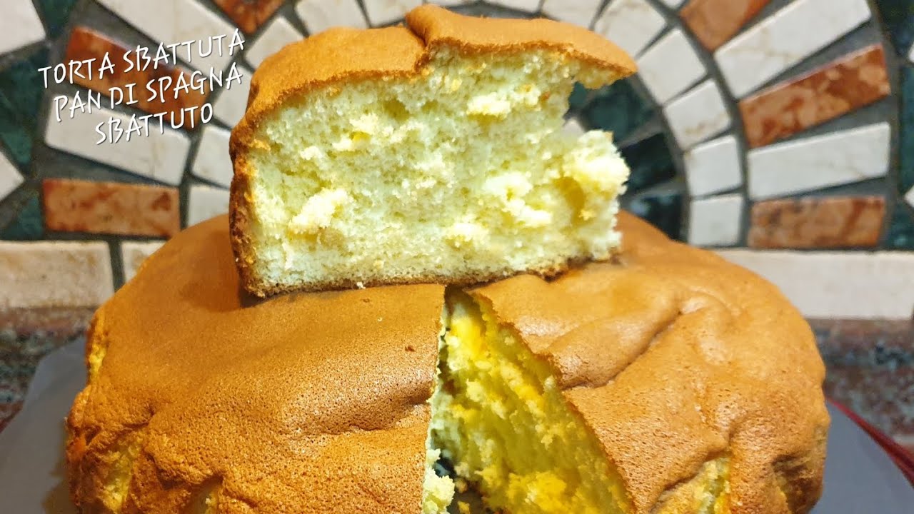 PAN DI SPAGNA SBATTUTO, TORTA SBATTUTA O PIZZA SBATTUTA. 