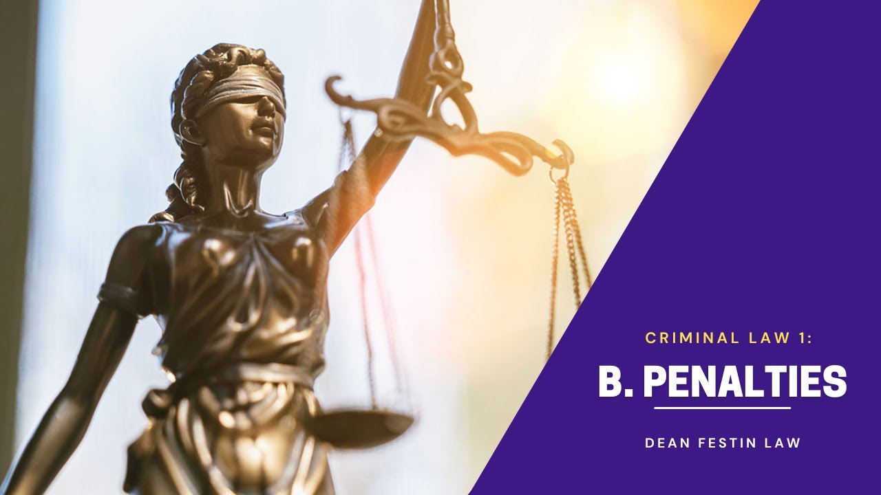 CRIMINAL LAW 1:  PART 2 PENALTIES ( ART 22-48, SUBSIDIARY IMPRISONMENT, COMPLEX CRIME )