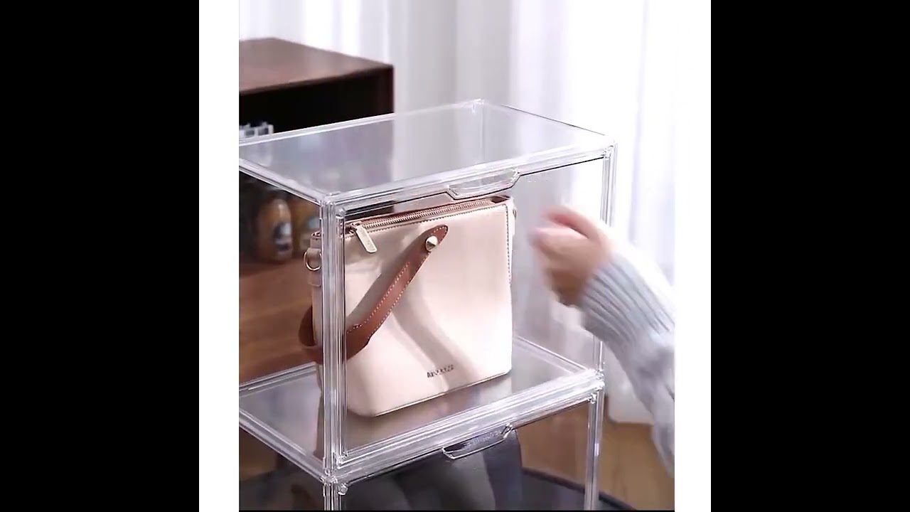 Clear Large Capacity Storage Box Organizer For Figures Acrylic Box Blind