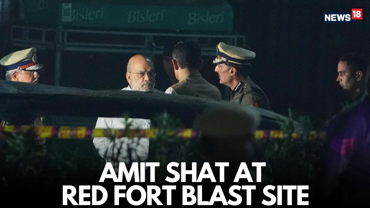 #breakingnews - Amit Shah Visits Red Fort Blast Site | NIA Probe Intensifies | Delhi on High Alert