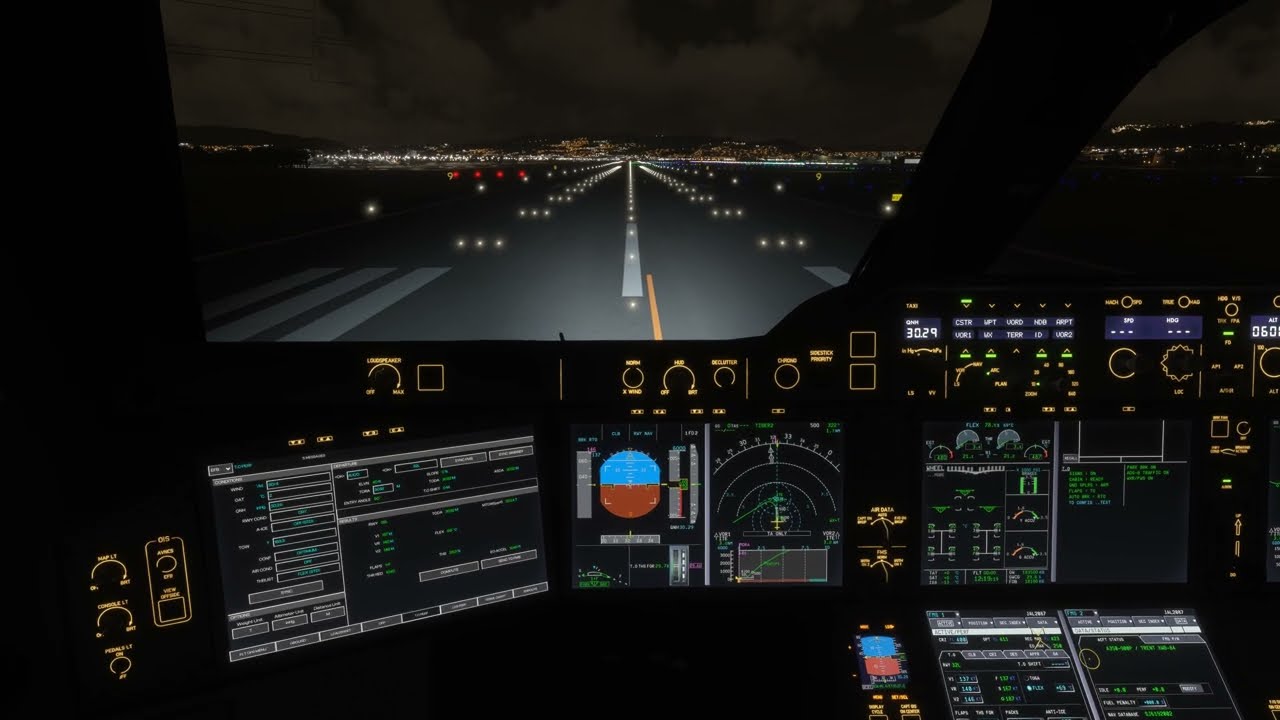 Japan Airlines A350-900 Night Departure from Osaka Itami/大阪伊丹 | JL2087 | TIGER2 SID | MSFS 2024