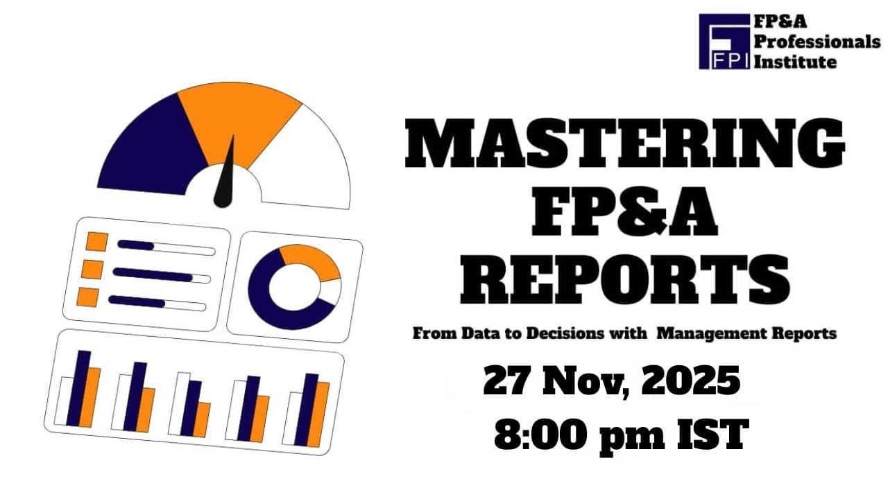 Mastering FP&A Management Reports Webinar | November 2025