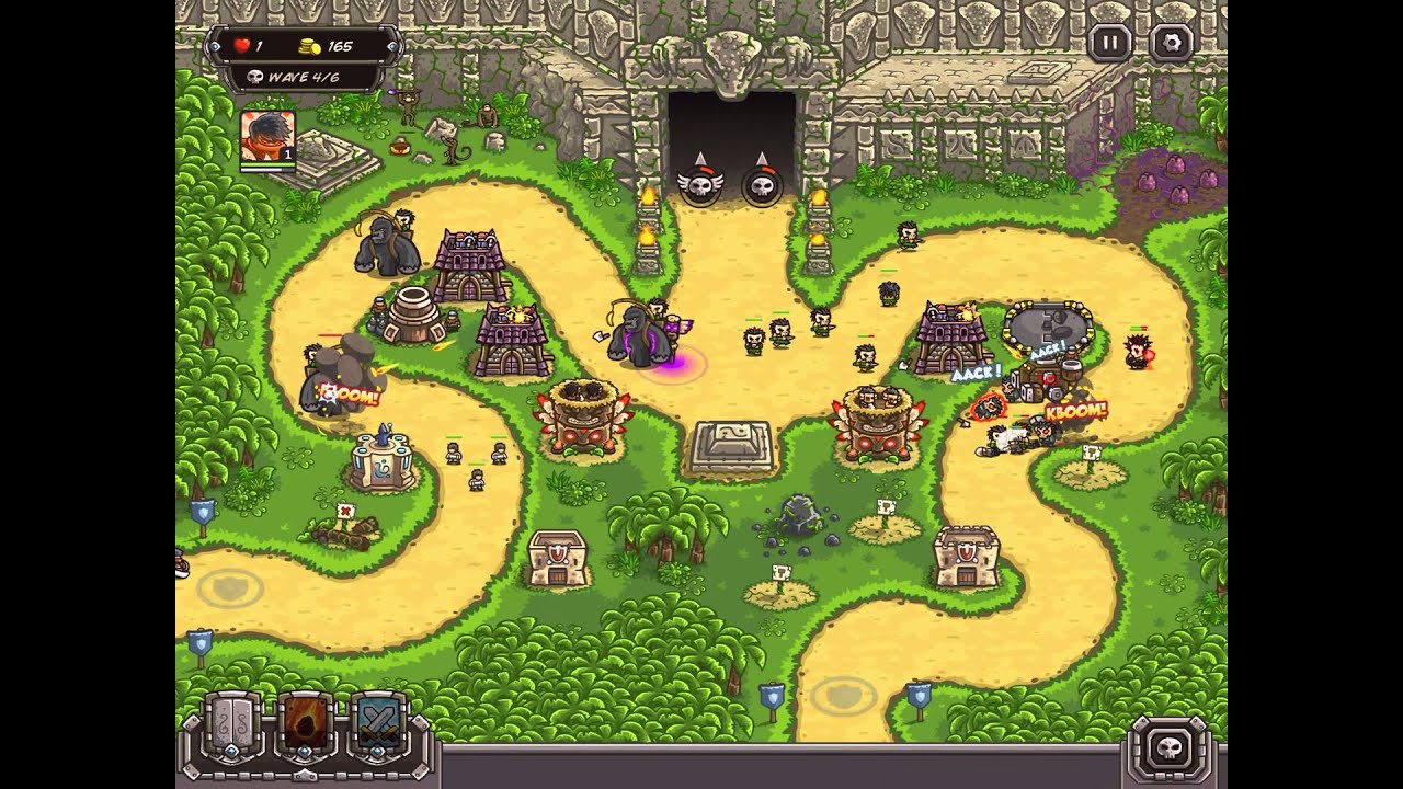 Kingdom Rush Frontiers Walkthrough / Temple of Saqra / Heroic / Veteran / 1080p60