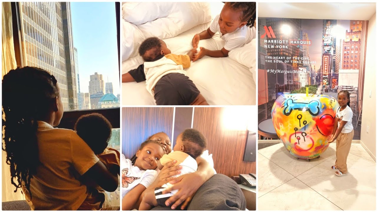 New York Times Square Vlog 1||Staycation at a Luxurious Hotel ||Arrival @FebineAwuor