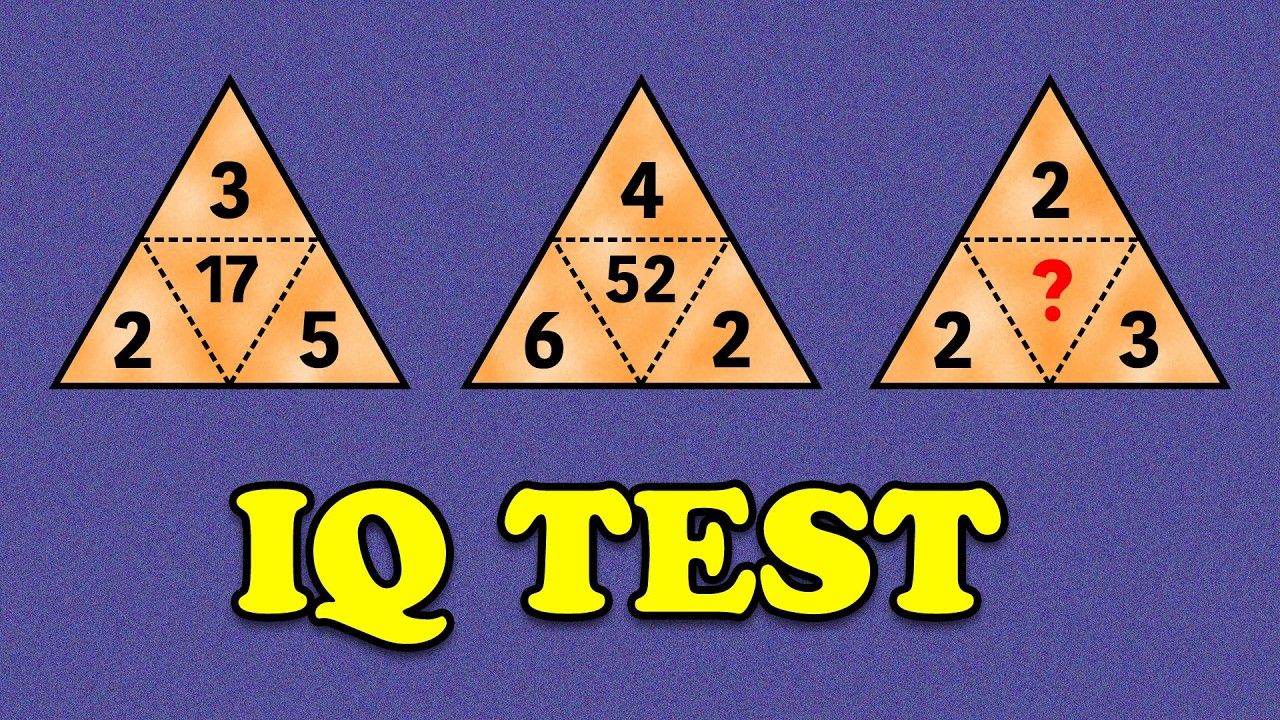 Тест на IQ | Эта треугольная головоломка сложнее, чем кажется!