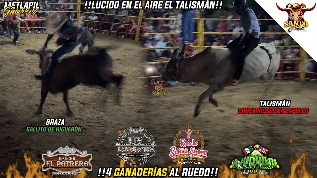 ¡¡LÚCIDO EN EL AIRE EL TALISMÁN!! 4 GANADERÍAS en Metlapil, Guerrero 2025